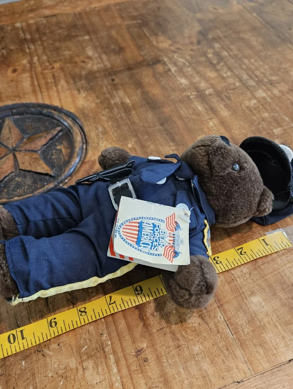 NWT- Vintage 1989 Bear Forces of America Police Officer Teddy Bear Cop Holster